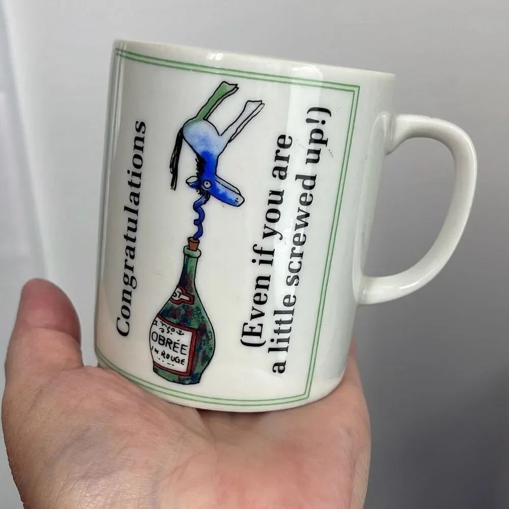 Vintage Enesco 1975 Congratulations cup.